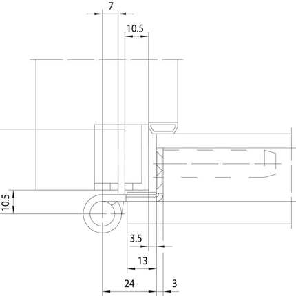 Simonswerk Objektband VARIANT VX 7939 ( 3000700118 ) Edelstahl matt gebürstet 160 kg gefälzte Türen