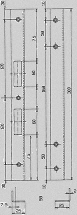 Cantonera de seguridad Schnegel ( 3000259563 ) Longitud 300 mm Anchura 25 mm Grosor 2 mm