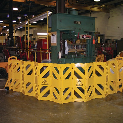 Rubbermaid Absperrgitter ( 9001477000 ) Polyethylen gelb mobil, 16-tlg.