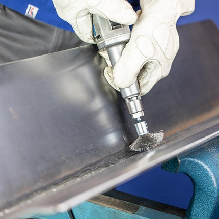 PFERD Pinselbürste PBU INOX ( 8000432615 ) Ø 15 mm Drahtstärke 0,35 mm 18000 min-¹