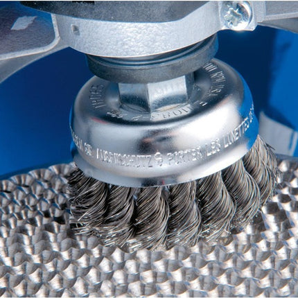 PFERD spazzola a tazza POS TBG ST ( 8000435481 ) Ø 65 mm M14 spessore del filo 0,35 mm