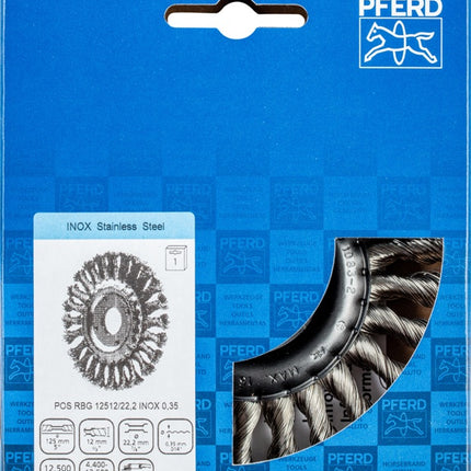 PFERD Rundbürste POS RBG 12512 ( 8000433125 ) Ø 125 mm Drahtstärke 0,35 mm