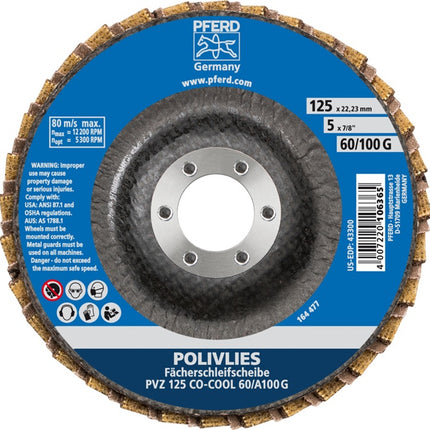 Disco de láminas PFERD ( 8000429929 ) Ø 125 mm grano 60 / 100 G