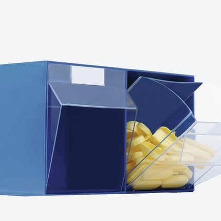 Lockweiler magasin transparent ( 9000449639 ) H353xL600xP306mm plastique bleu