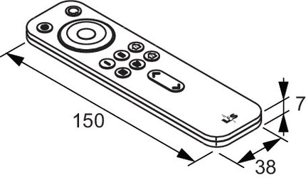 L & S LED radio remote control Frankfurt series ( 3000550054 ) 4-channel