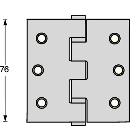 Intersteel charnière de porte à roulement à billes ( 3000255604 ) acier inoxydable à froid mat broche extensible