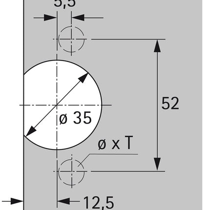 Garnek Hettich do zawiasu Selekta ( 8000611036 ) TH 32