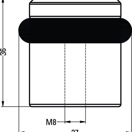 Sprężyna podłogowa Hermeta 4735 ( 3000283379 ) Ø 39 mm wysokość 36 mm mocowanie kołkowe