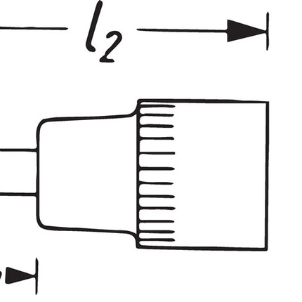 Insert de clé à douille Hazet 8506 (8000466401) 1/4″ PH longueur 28 mm