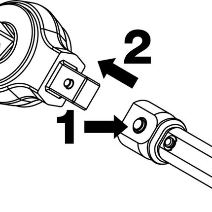 Hazet Einsteckumschaltknarre 6408 ( 8000463095 ) 9 x 12 mm 1/4 "