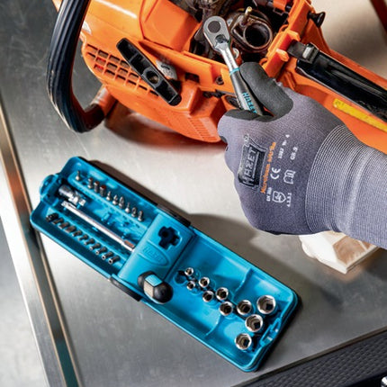 Hazet Steckschlüsselsatz 856-1HP ( 8000753595 ) 38-teilig 1/4 ″ Anzahl Zähne 90 6-Kant