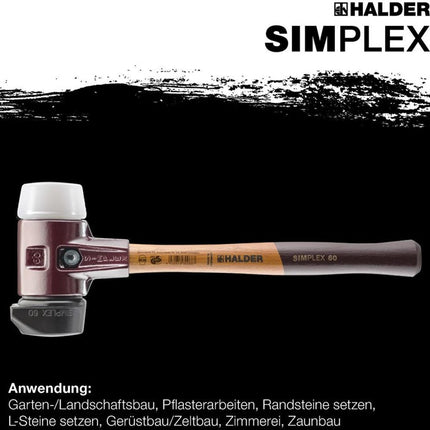 Halder Schonhammer SIMPLEX ( 8000794782 ) Länge 405 mm Kopf-Ø 60 mm