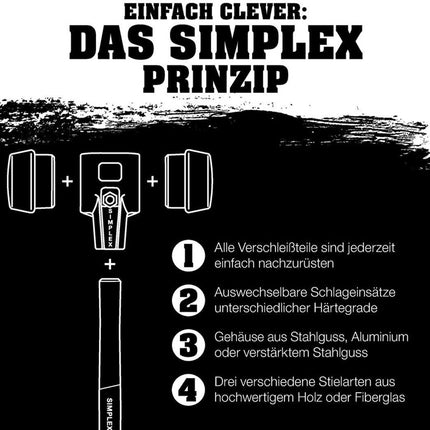 Halder Schonhammer SIMPLEX ( 8000794782 ) Länge 405 mm Kopf-Ø 60 mm