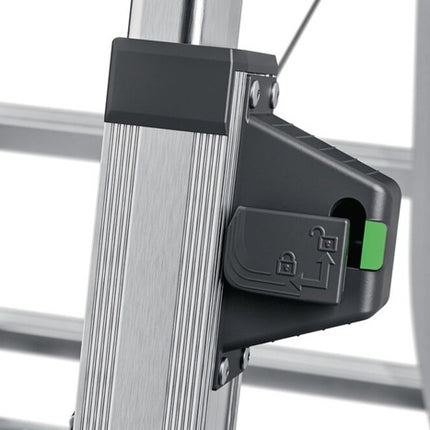 Hailo Stufenstehleiter D100 Topline ( 9000463145 ) Aluminium Stufen 2 x 4 - 2 x 6 teleskopierbar