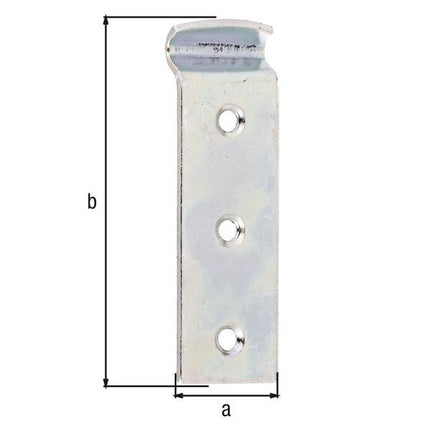 GAH Alberts locking hooks for crate latches ( 8002657141 ) Length 83 Width 25 Thickness 2 mm cranked
