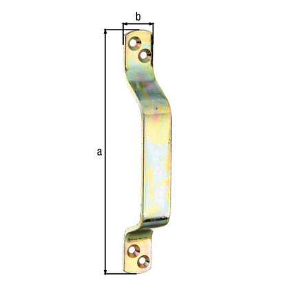 GAH Alberts gate handle ( 8002897886 ) Length 170 mm Width 20 mm Number of holes 4