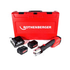 Rothenberger ROMAX 4000 Basic Set CAS cordless crimping machine 18 V 34 kN + 2x battery 4.0 Ah + charger + case