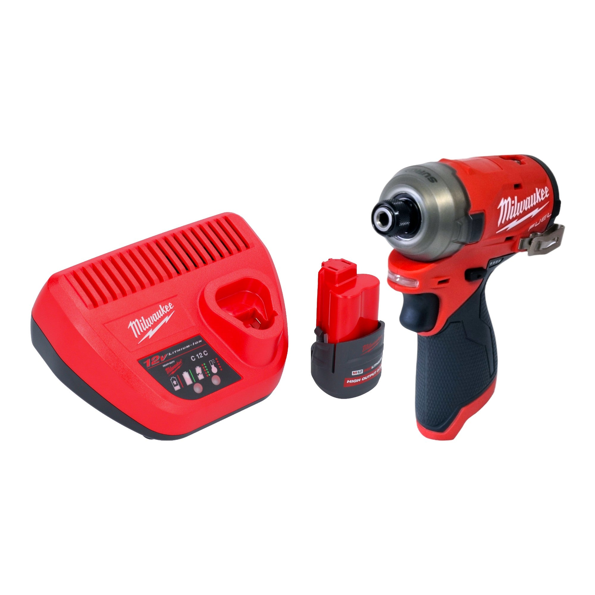 Milwaukee M12 FQID 251 Akku Schlagschrauber 12 V 50 Nm 1 4 Brushless 1x Akku 2 5 Ah Ladegeraet 0 - toolbrothers
