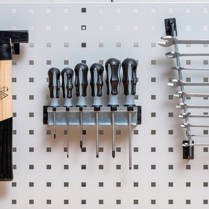 Bedrunka & Hirth Porte-outils SimplaClip ( 9000426502 ) B2xH6mm Crochet 45 ° Plaques perforées