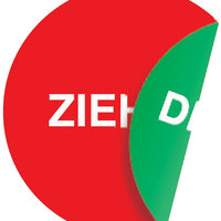 Türaufkleber ( 3000277038 ) Ø 100 mmLxB Folie selbstklebend 10 Stück