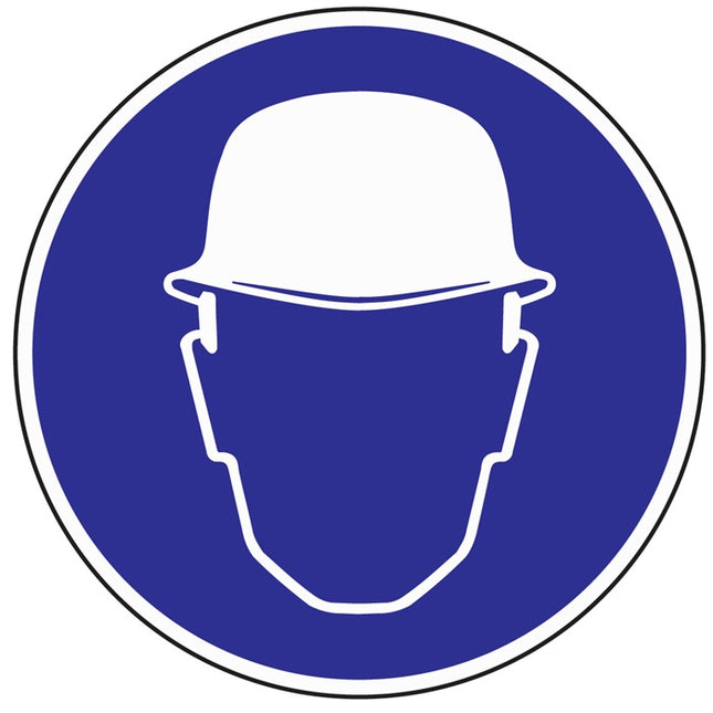 Mandatory sign ASR A1.3/BGV A8 ( 3000277505 ) Use head protection