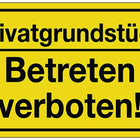 Hinweiszeichen ( 3000277175 ) Privatgrundstück/Betreten verboten! Kunststoff