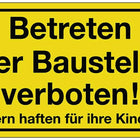Panneau de signalisation ( 3000277310 ) Interdiction de pénétrer sur le chantier Plastique