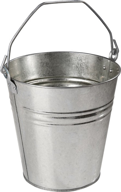 Cubo ( 9000466960 ) 9,5 l chapa de acero, galvanizado plata Ø 280 mm altura 280 mm