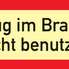 Señal de protección contra incendios DIN 4066 ( 3000277596 ) L297xA105 mm Lámina
