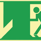 Señal de rescate BGV A8 ( 3000277452 ) L297xA148 mm plástico