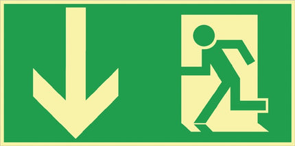 Señal de rescate BGV A8 ( 3000277452 ) L297xA148 mm plástico