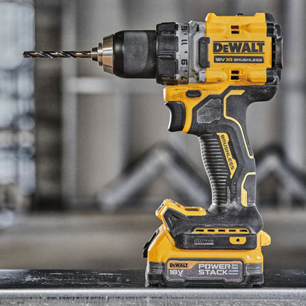 DeWalt DCD 800 P1 cordless drill driver 18 V 90 Nm brushless + 1x rechargeable battery 5.0 Ah + charger