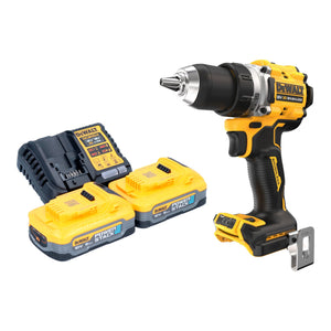 DeWalt DCD 800 H2 Akku Bohrschrauber 18 V 90 Nm Brushless + 2x Powerstack Akku 5,0 Ah + Ladegerät