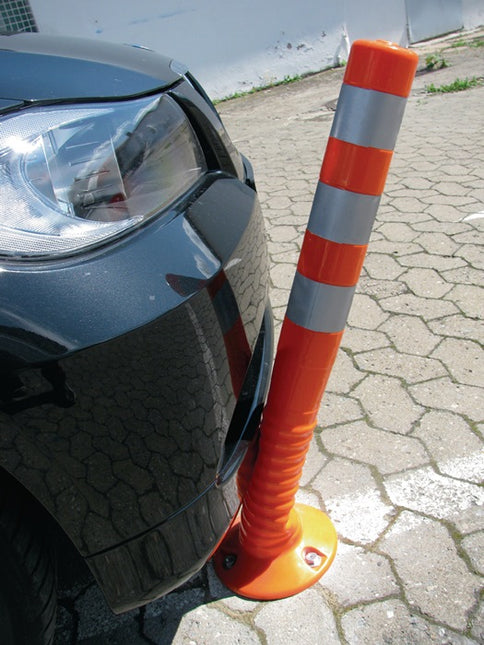 Sperrpfosten ( 9000490021 ) Kunststoff weiß/rot Ø 80 mm Höhe über Flur750 mm