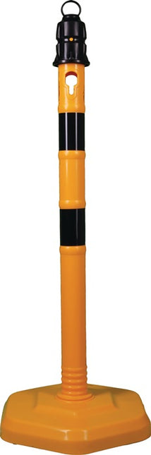 Poste de barrera ( 9000480220 ) PPC amarillo/negro Ø 63 mm con ojal