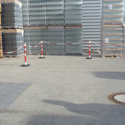 Locking post ( 9000490023 ) PPC red/white Ø 63 mm with eyelet