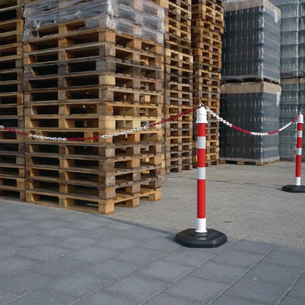 Locking post ( 9000490023 ) PPC red/white Ø 63 mm with eyelet