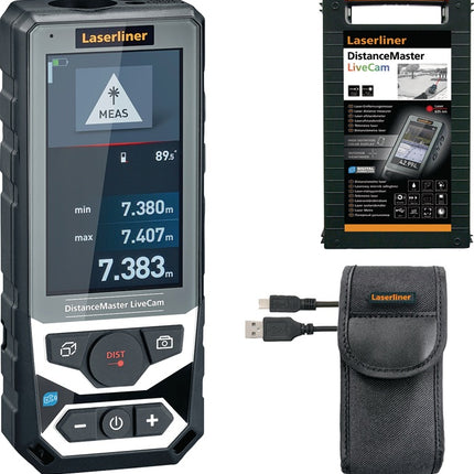 Laserliner Laserentfernungsmesser DistanceMaster LiveCam ( 4000858092 ) 150 m ± 1,5 mm