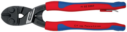 Cortapernos compacto Knipex CoBolt ( 4000795400 ) longitud 200 mm manguitos multicomponente blando 6 mm medio 5,2 mm duro 4 mm