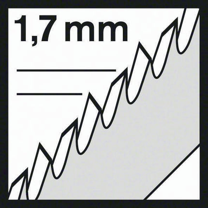 Hoja de sierra de calar Bosch T 101 AIF ( 4000837568 ) longitud total 100 mm BIM