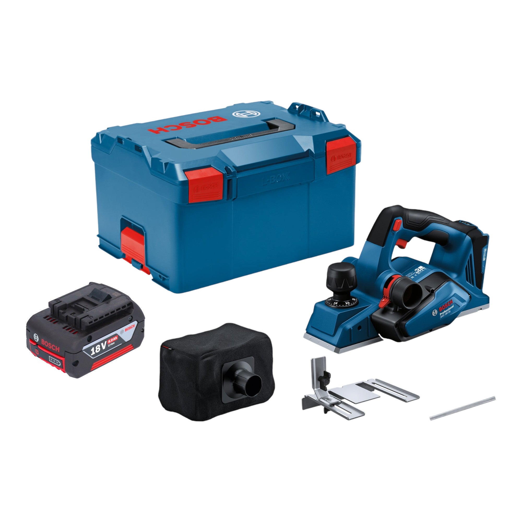 Bosch GHO 18V 26 Professional Akku Hobel 18 V 2 6 mm Brushless 1x Akku 4 0 Ah L Boxx ohne Ladegeraet 0 - toolbrothers