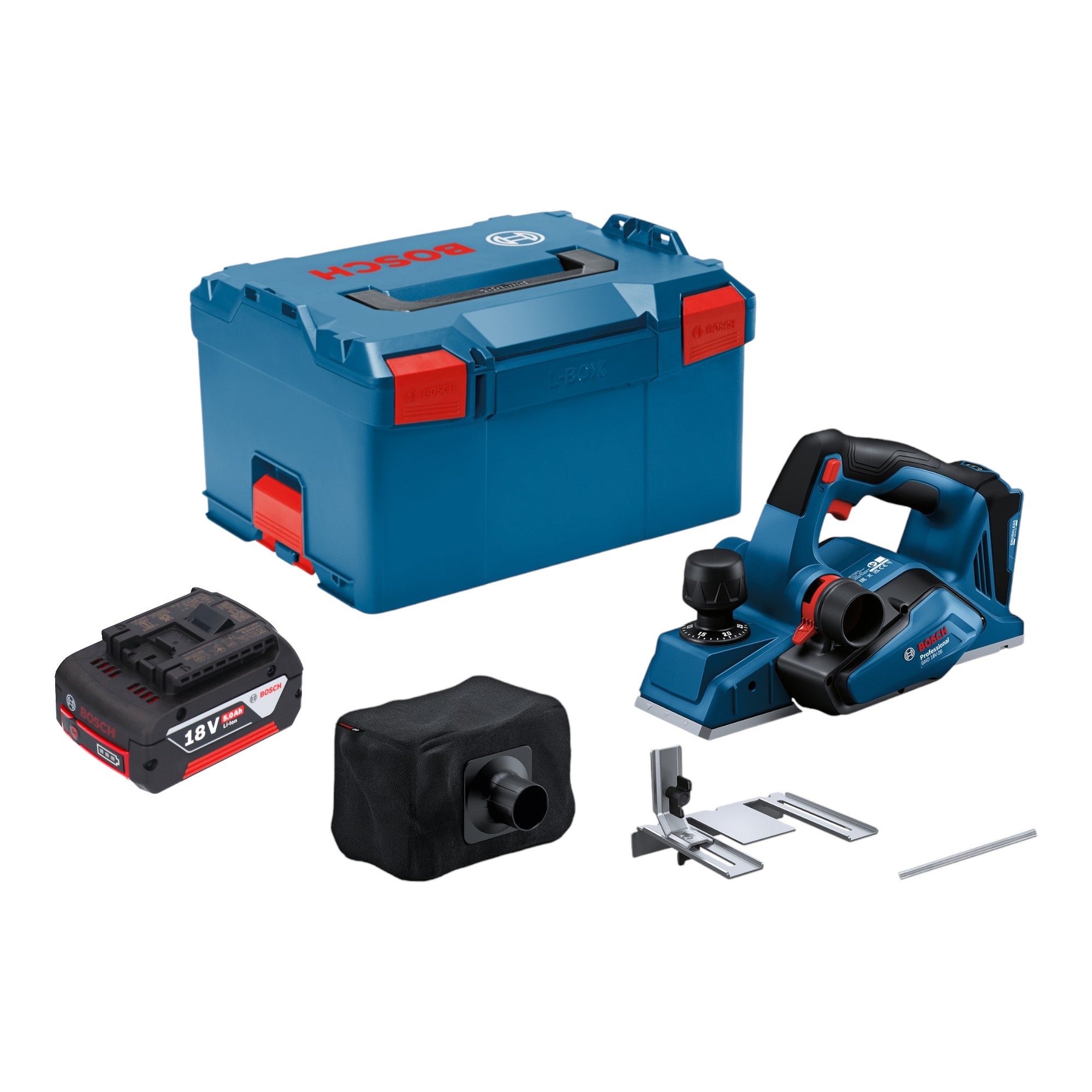 Bosch GHO 18V 26 Professional Akku Hobel 18 V 2 6 mm Brushless 1x Akku 5 0 Ah L Boxx ohne Ladegeraet 0 - toolbrothers