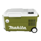Makita DCW 180 ZO Caja de refrigeración y calefacción a batería 36 V ( 2x 18 V ) 20 L Oliva - Outdoor Adventures Edition Solo - sin batería, sin cargador