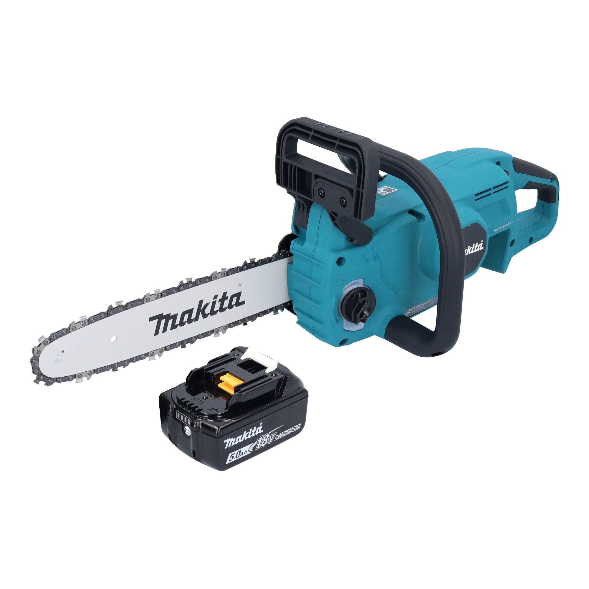 Makita DUC 307 TX3 Akku Kettensaege 18 V 30 cm Brushless 1x Akku 5 0 Ah ohne Ladegeraet 0 - toolbrothers