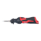 Milwaukee M12 SI-202 cordless soldering iron 12 V 400 °C lockable head + 2x rechargeable battery 2.0 Ah + charger
