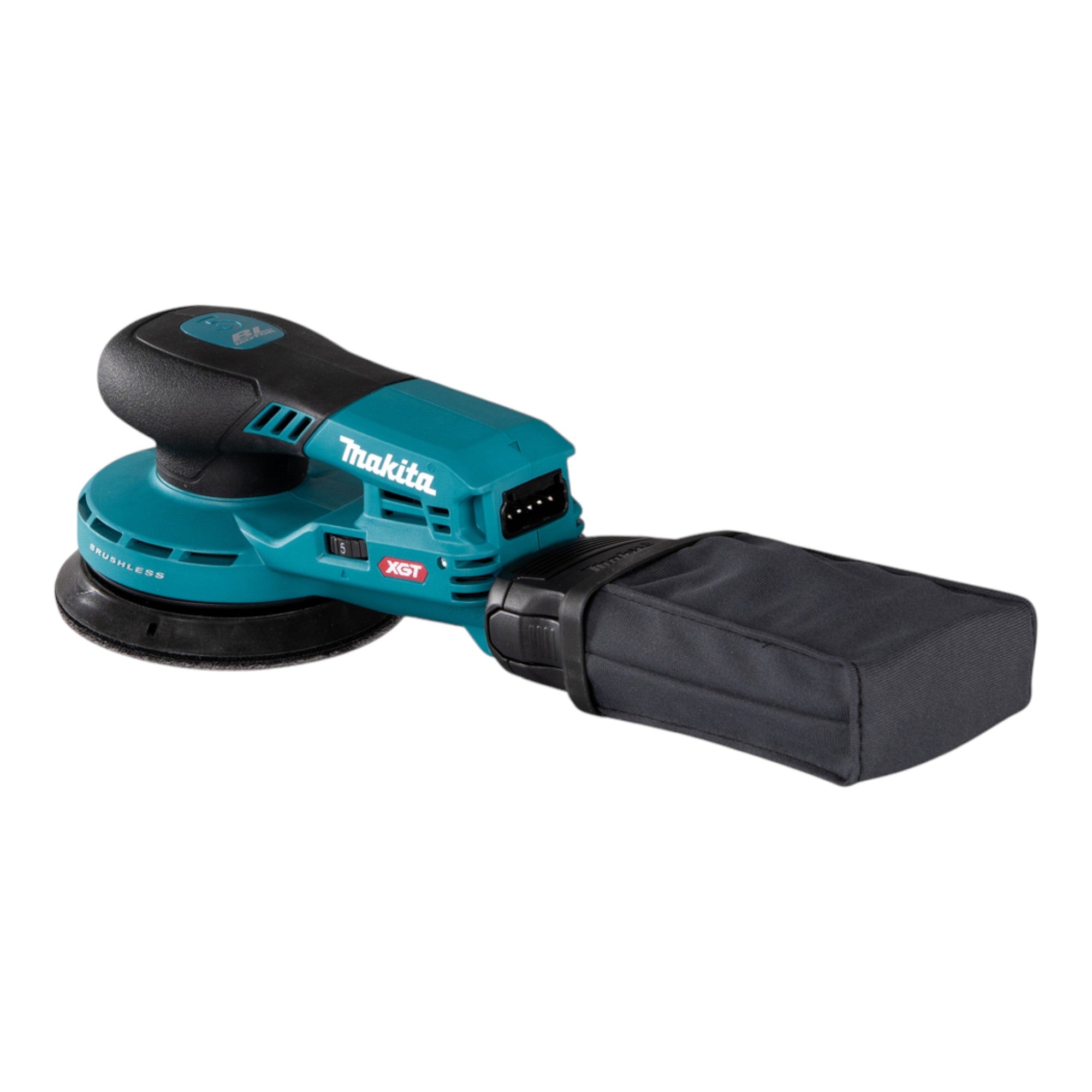 Makita BO 001 CGA1 Akku Exzenterschleifer 40 V max 125 mm 5 0 mm Hub Brushless 1x Akku 2 0 Ah ohne Ladegeraet 3 - toolbrothers
