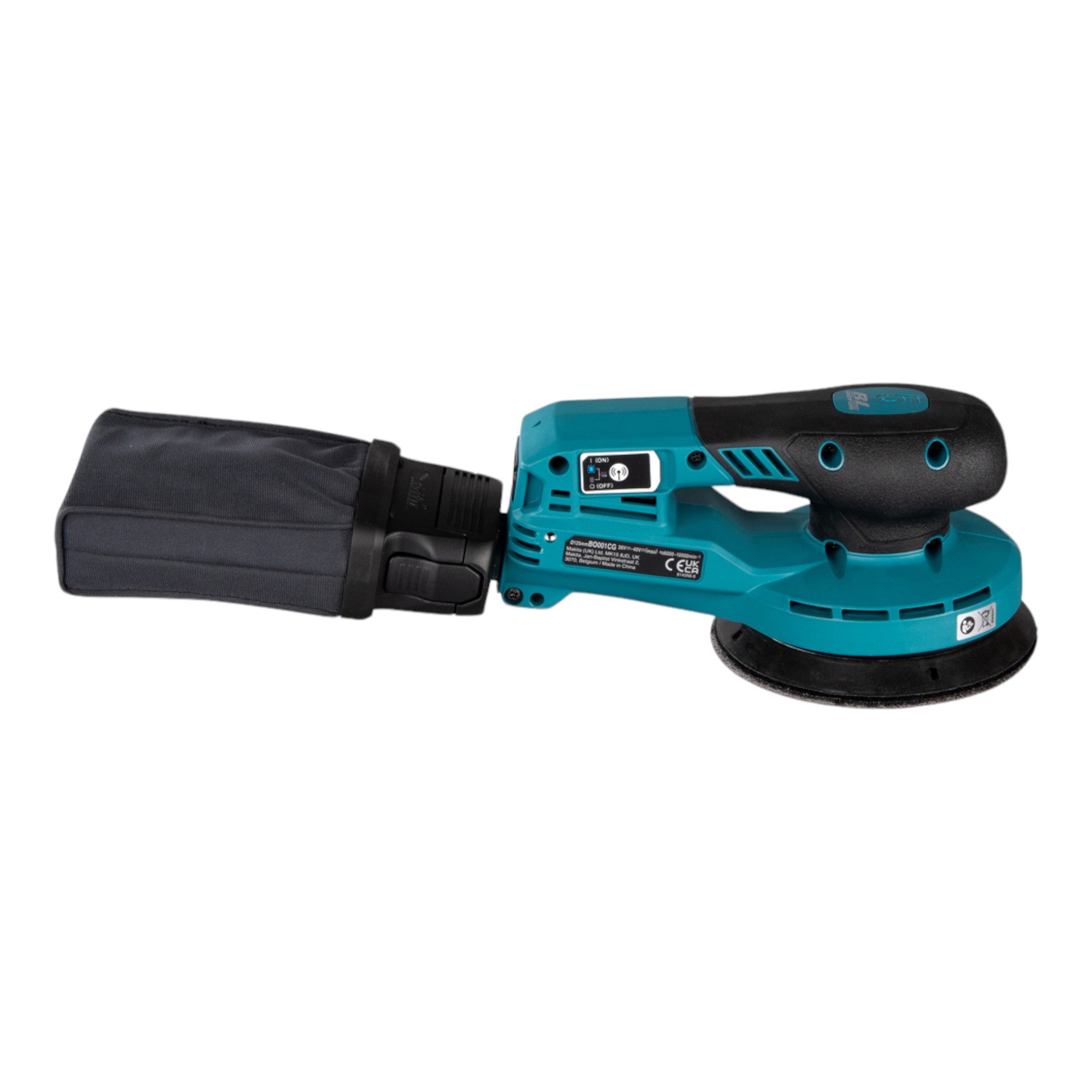 Makita BO 001 CGA1 Akku Exzenterschleifer 40 V max 125 mm 5 0 mm Hub Brushless 1x Akku 2 0 Ah ohne Ladegeraet 4 - toolbrothers