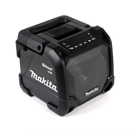 Makita DMR 202 M1 B Baustellen Lautsprecher Schwarz Bluetooth Akku und Netzbetrieb mit 1x 4,0 Ah Akku - ohne Ladegerät - Toolbrothers