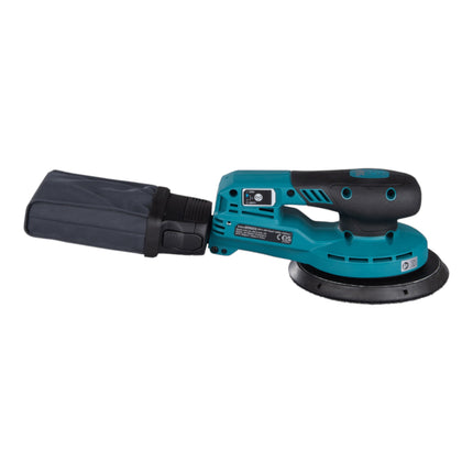 Makita BO 002 CGM201 Lijadora rotorbital sin cable 40 V máx. 150 mm 5,0 mm carrera Sin escobillas + 2x batería 4,0 Ah + cargador