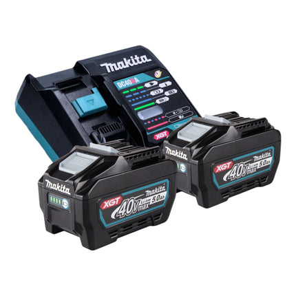 Makita BO 002 CGT201 Lijadora rotorbital sin cable 40 V máx. 150 mm 5,0 mm carrera Sin escobillas + 2x batería 5,0 Ah + cargador